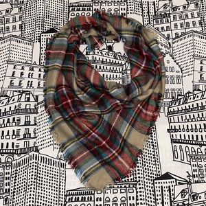 Plaid Blanket Scarf